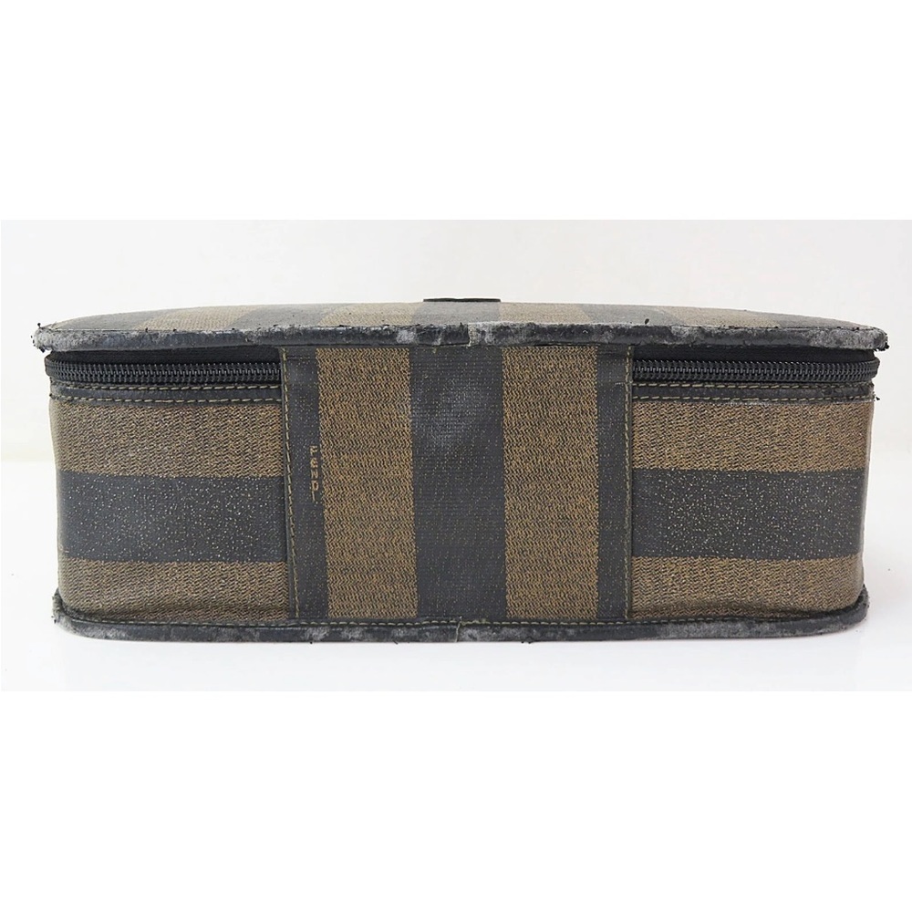 Fendi Black and Brown Striped Cosmetic Case - Picture 4 of 12